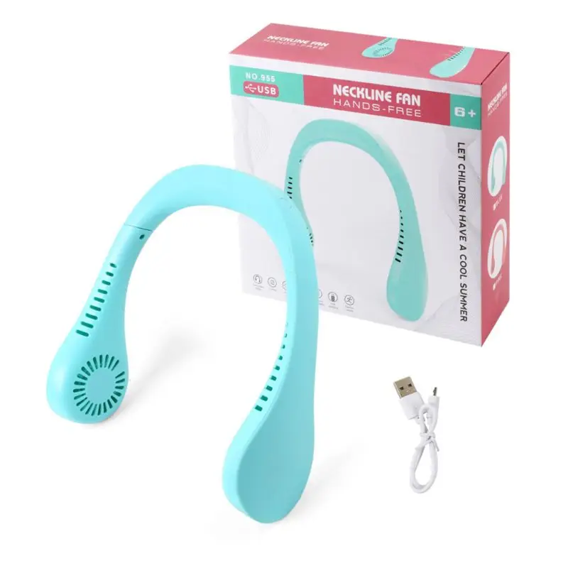 

Портативный USB Перезаряжаемый вентилятор с двумя головками, подвесной вентилятор 2 в 1, мини-кондиционер, 3 скорости, регулируемый для путеше...