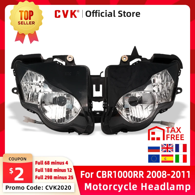 CVK фара мотоцикла головной свет для HONDA CBR1000RR 2008 2009 2010 2011 CBR1000 CBR 1000RR 08 09 Запчасти