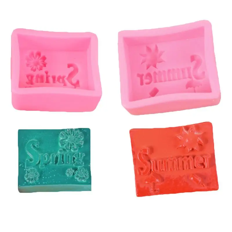 

4pcs/set Four Seasons Silicone Soap Candle Mold Cake Fondant Candy Decorating
