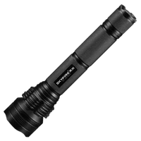 black bright flashlight outdoor rechargeable long range battery flashlights self defense aluminum alloy lanterna lighting eb50sd
