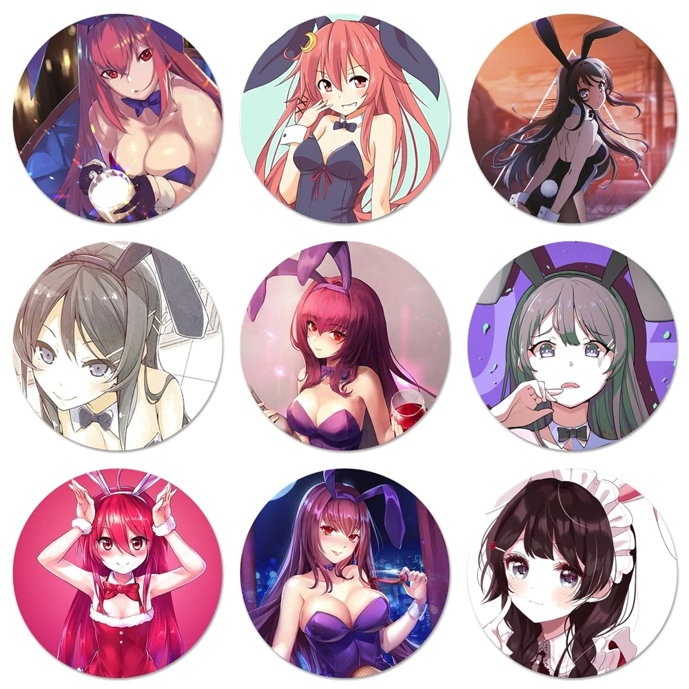 

Кролик девушка кухня домашний декор холодильник магнитные наклейки