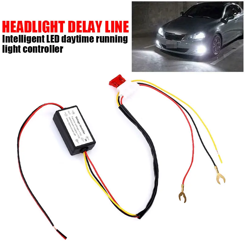 

Smart LED Delay Controller Reading Lamp DRL Daytime Running Light Dimming Turbo Small Timer DC12V 10W Time-Lapse Power Off