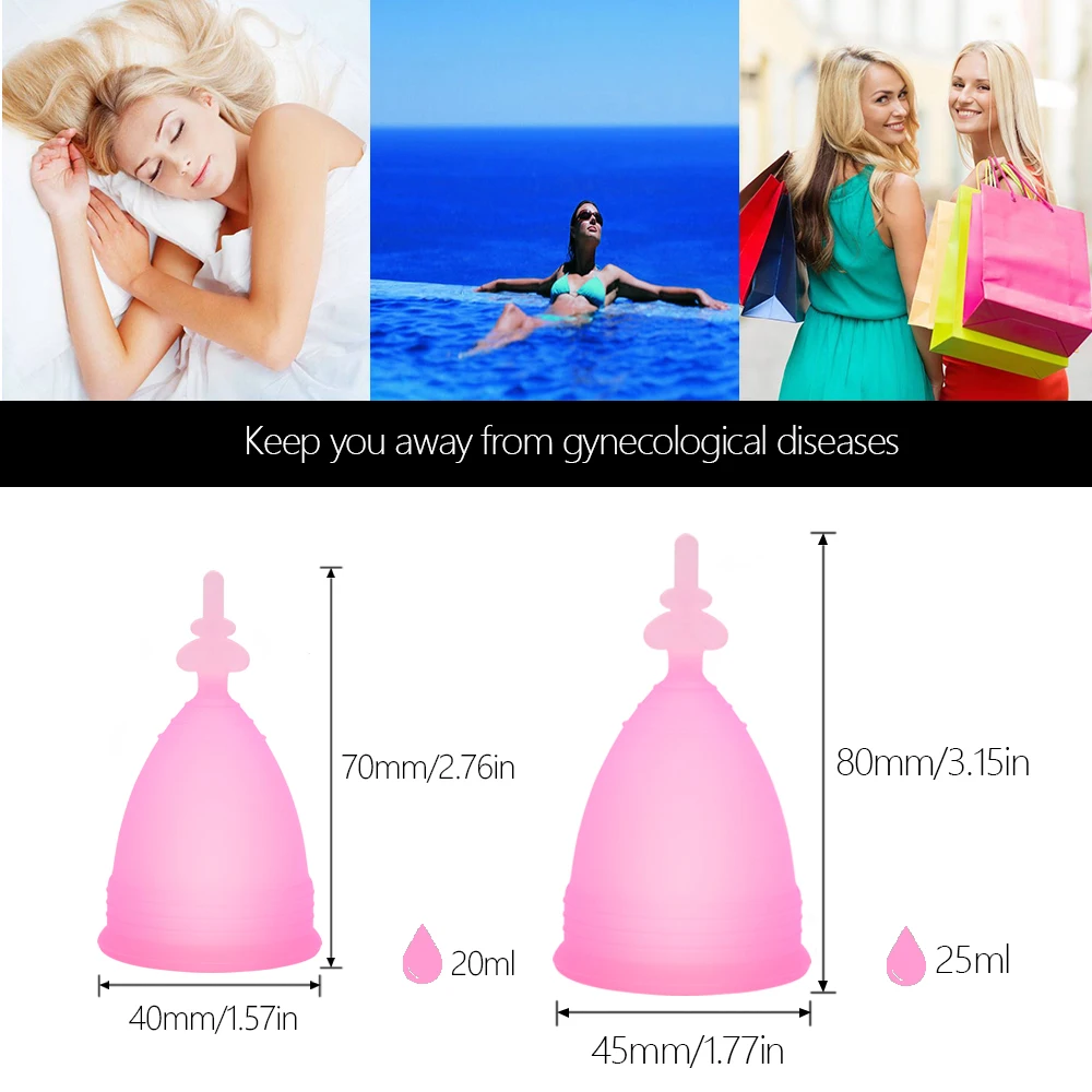 Менструальная чаша для женщин Женская гигиена медицинская силиконовая чашка