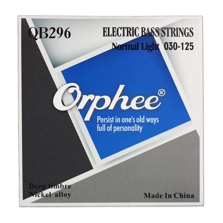 Струны Orphee QB для электрической бас гитары Ремонтный инструмент металлические