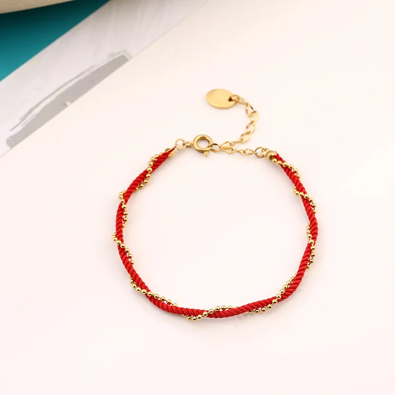 Модные браслеты из бусин и браслетов нержавеющей стали браслет с Красной