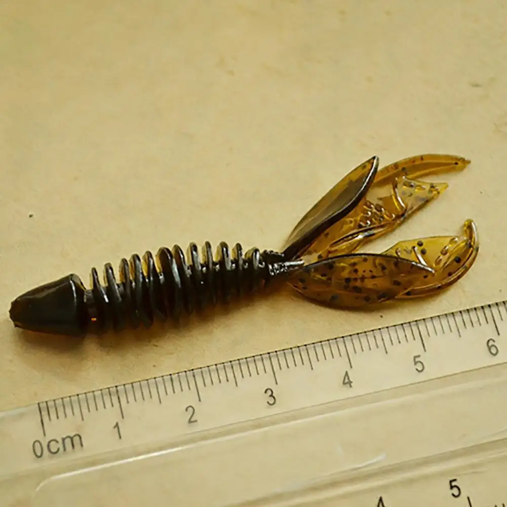 4 шт. рыболовные приманки мягкие необычной формы раки стеклянные креветки