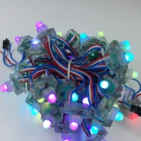 1000pcs WS2811 Square LED Pixel Module DC5V 12mm RGB Full color LED Light String Waterproof IP68 50pcsstring