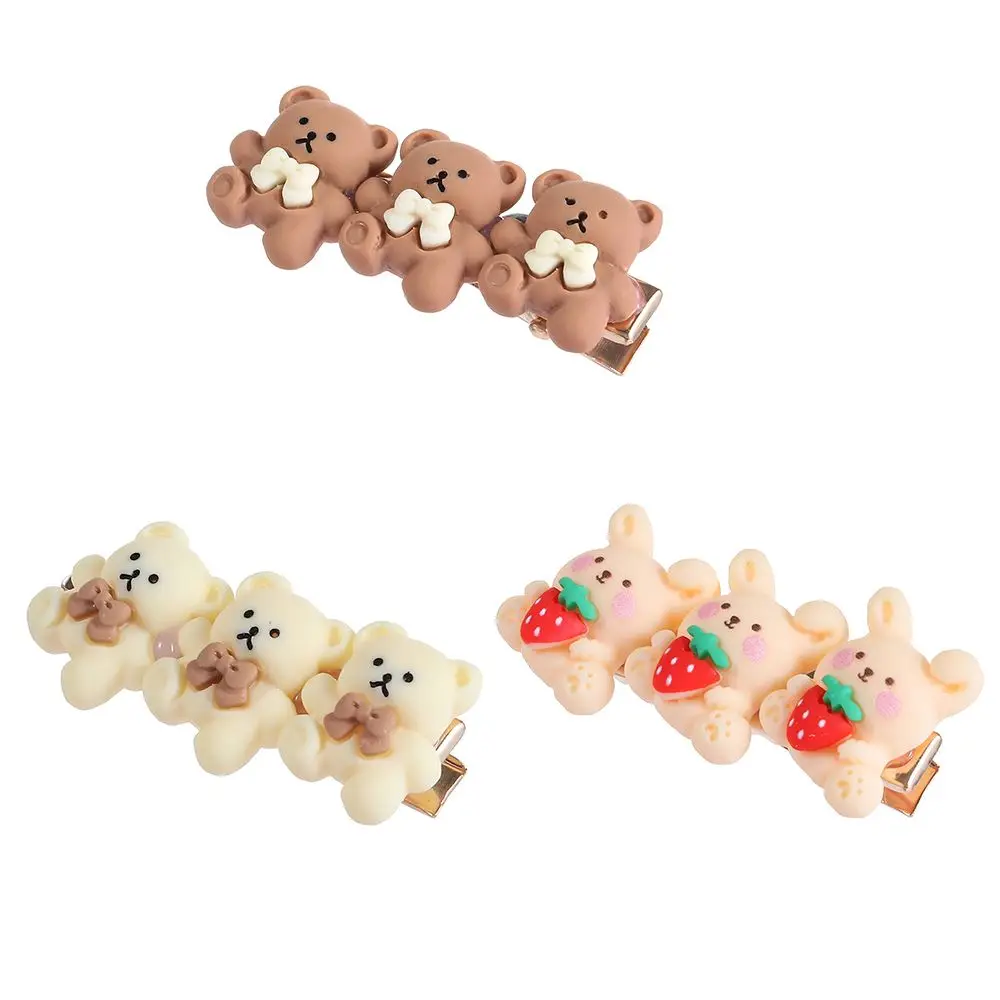 Модные аксессуары для укладки медведя кролика заколка волос боковая челка -