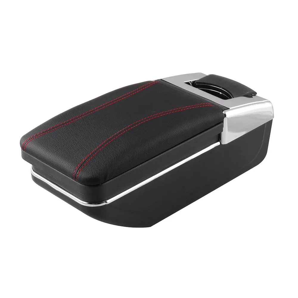 Armrest box central Store content Storage box with cup holder ashtray For Toyota Yaris Vitz 1998-2005