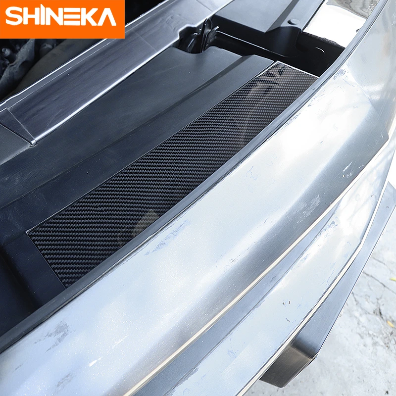 Наклейки SHINEKA из углеродного волокна для защиты автомобильного моторного отсека
