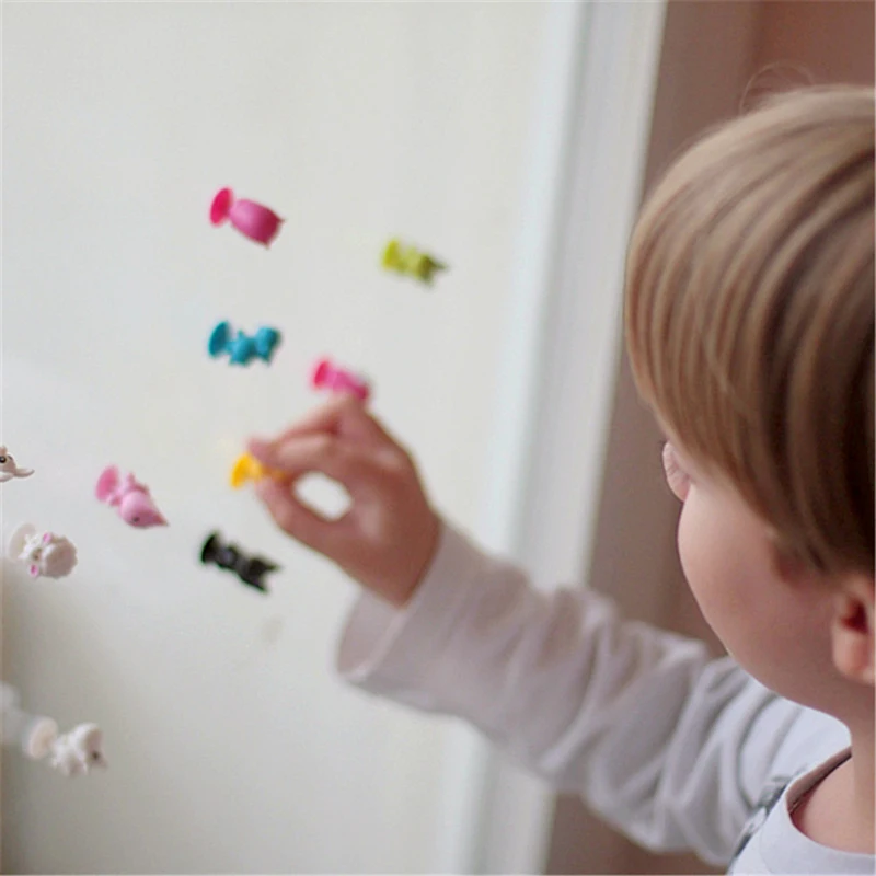 10 шт. мини Мультяшные животные капсулы Модель присоски игрушки Декор детские