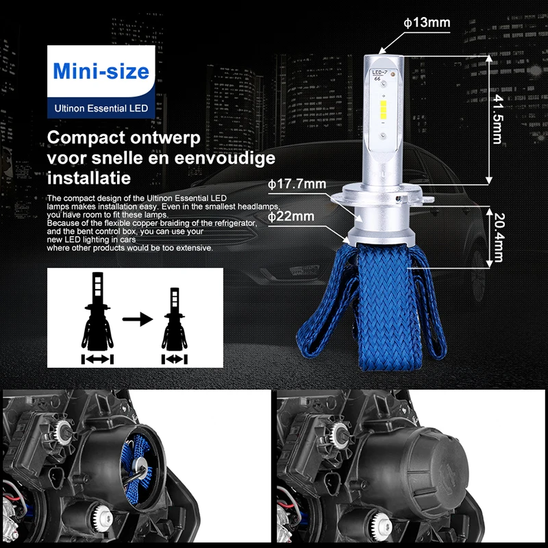 Philips оригинальный H4 H7 светодиодный автомобильный головной светильник лампы 9005 9006