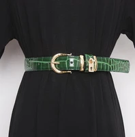 womens runway fashion genuine leather cummerbunds female dress corsets waistband belts decoration wide belt r2864