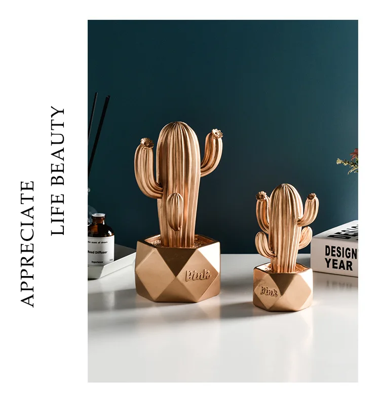 Креативные кактусы из смолы в стиле Ins украшения для дома столешница гостиной