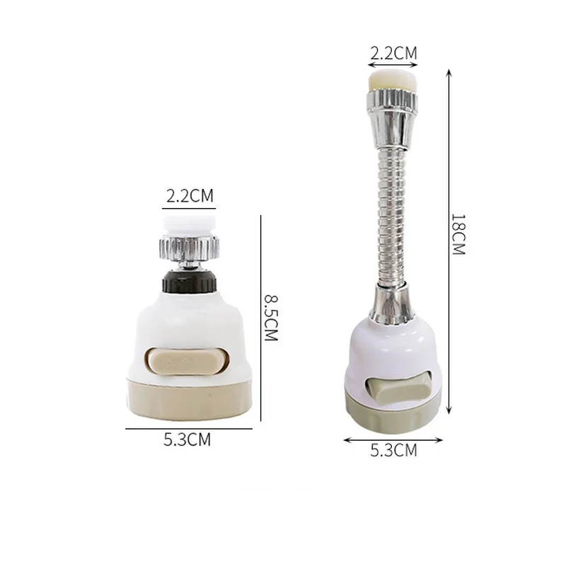 

Faucet aerator 3 gears adjust water tap adapter Extension Filter Nozzle 360 flexible Saving Splash proof Kitchen accessories