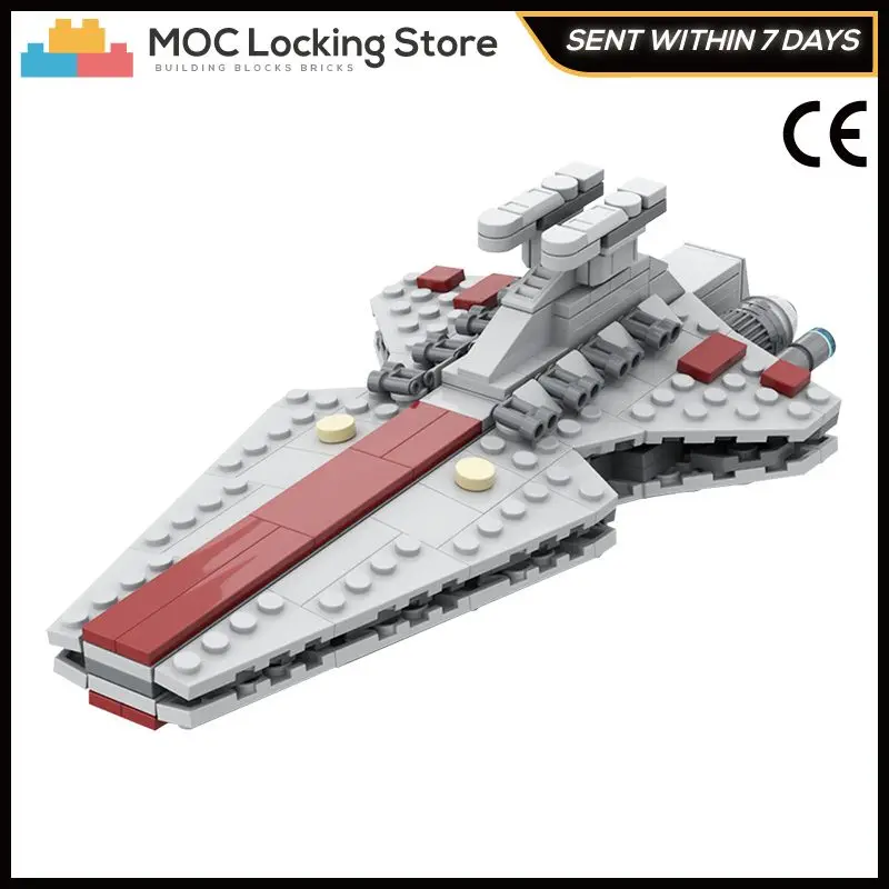 

Movie Series Wars MOC-53074 Republic Venator Bundle Spaceship MOC Building Blocks Bricks Collection Model Toys Gifts