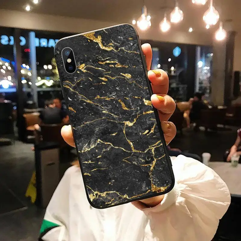 

Colorful Balck Gold Marble Pattern Phone Case for iPhone 11 12 pro XS MAX 8 7 6 6S Plus X 5S SE 2020 XR