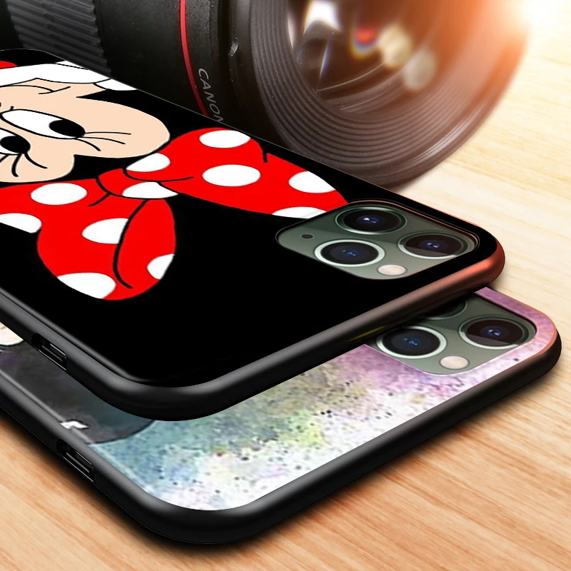 

Disney Cartoon Mickey Minne for Apple iPhone 12 Mini 11 XS Pro Max X XR 8 7 6 6S Plus SE 5 5S Black Phone Case