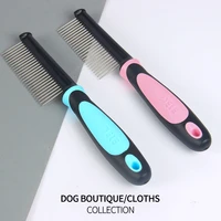 pet combs with non slip handle small medium dog hair brushes hair removal knotting comb grooming supplies for dogs cats