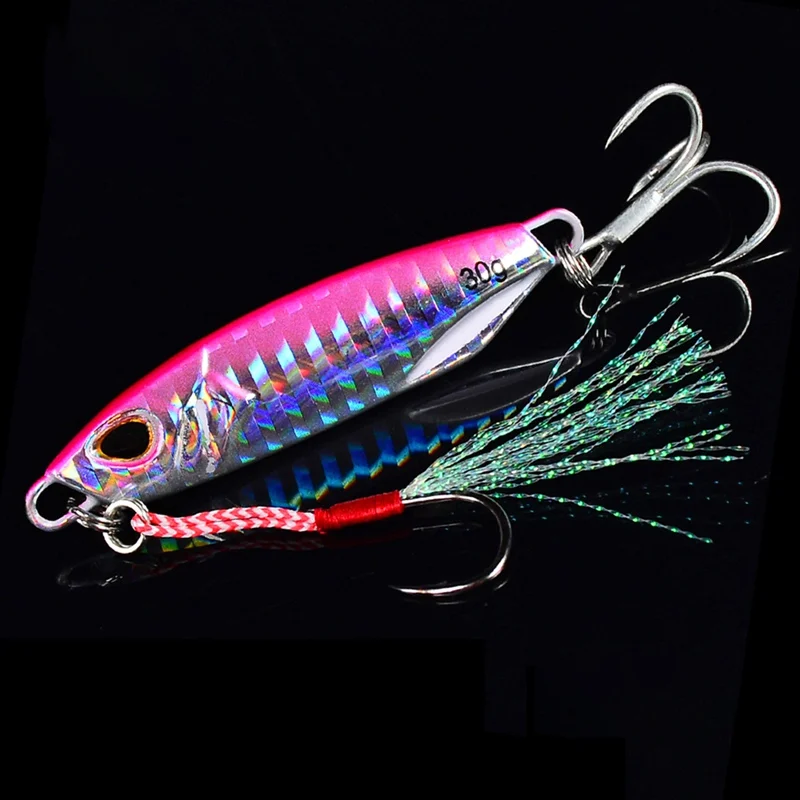 20g Artificial Bait Reusable Metal Sinking Casting Lure Jigging Spoon Fishing Accessories With 2 Fishhooks | Спорт и развлечения
