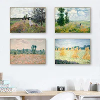modern abstract claude monet canvas painting wall posters artistic picture for living room bedroom decoration home decor