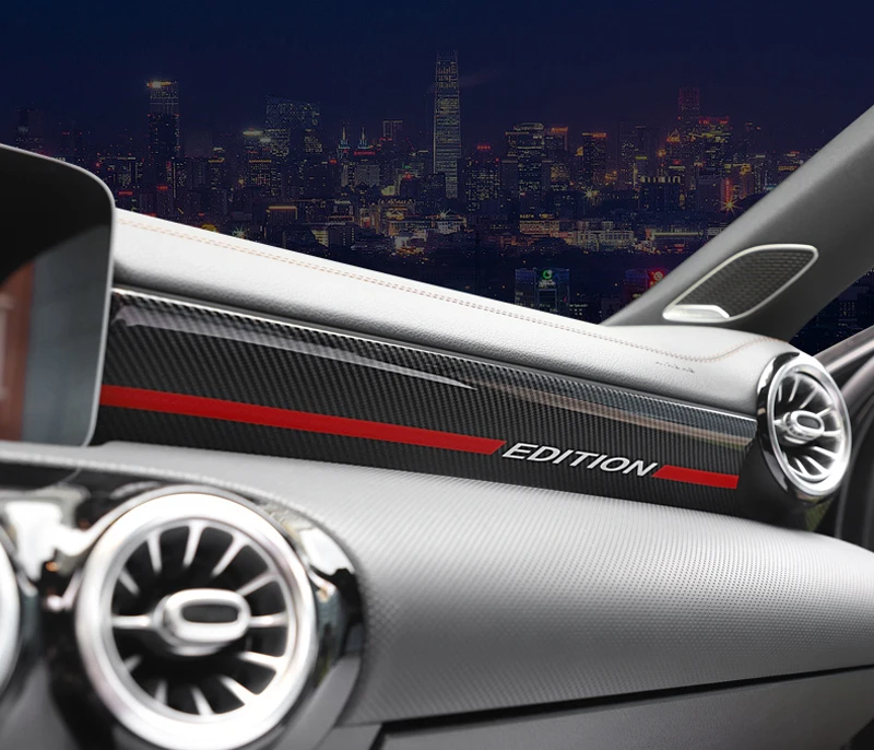 Подходит для Mercedes Benz A Class W177 V177 Приборная панель автомобиля средняя консоль полоса отделка 2 шт. авто аксессуары только для левой руки