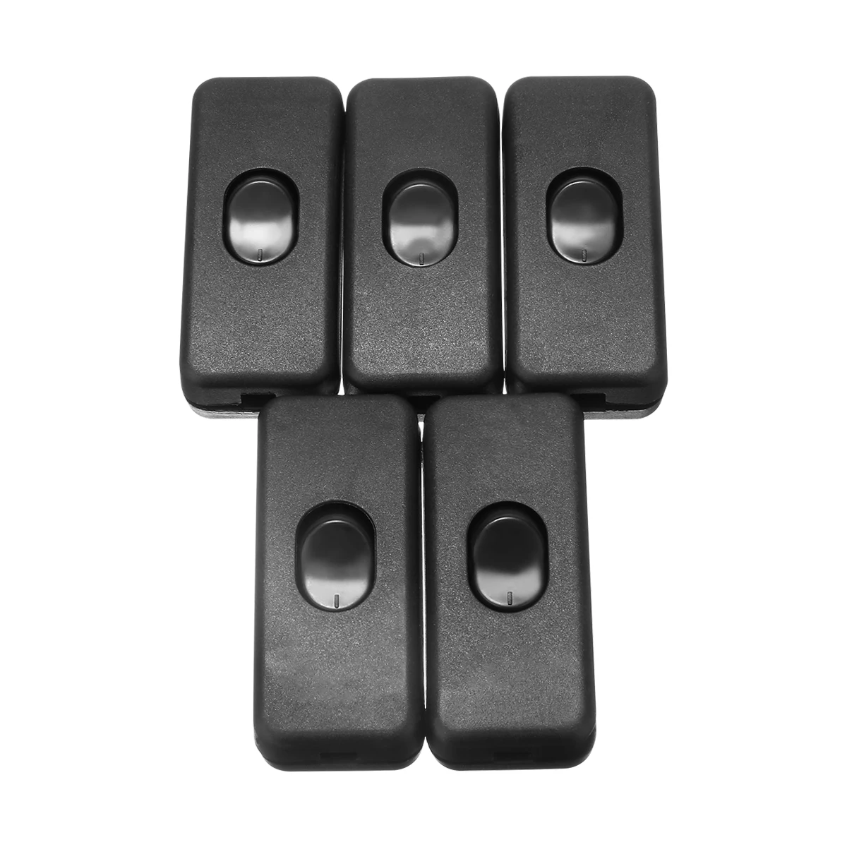 5 шт. универсальные черные встроенные переключатели ВКЛ./ВЫКЛ. 110-250 В