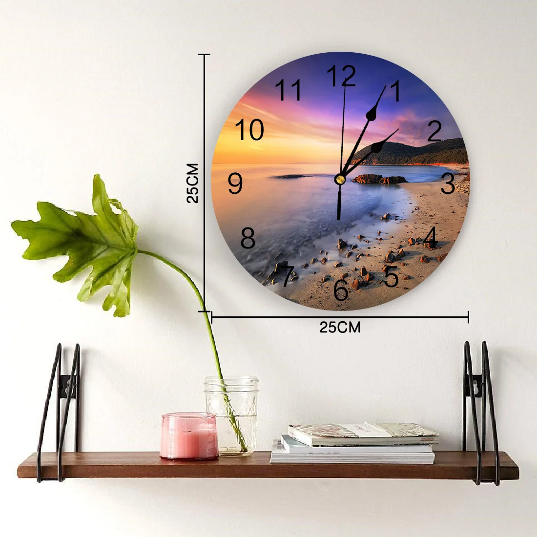 Настенные часы с каменными светильник нями настенные для украшения дома