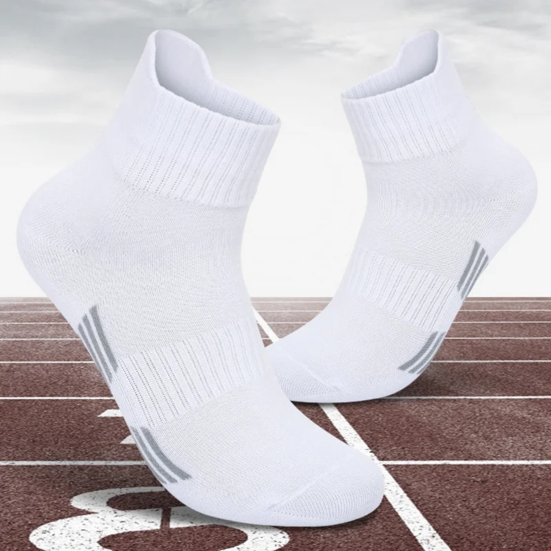 

5 pairs Unisex Sport Socks Anti-sweat Short Tube Breathable Socks Outdoor Running Basketball Soccer Socks 6 Color Women Men