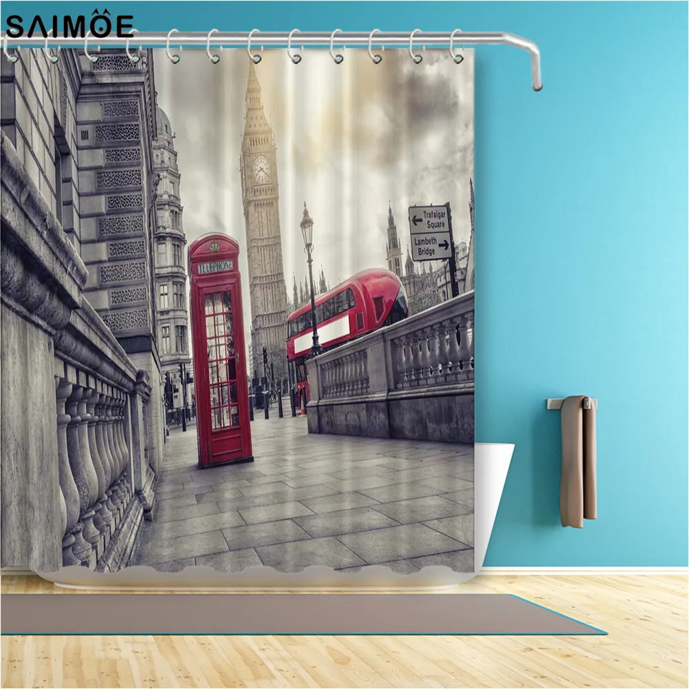 Vixm Home Choice london landmark red телефонная будка из полиэстера для ванной водонепроницаемый
