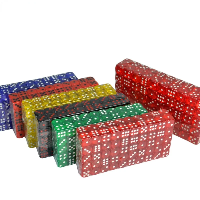 

Drinking Dice Gambling Translucent Dice 6 Sides Poker Dice20PCS/SET 8 Colors Casino Dice Set 16mm Acrylic/Plastic Digital Dice