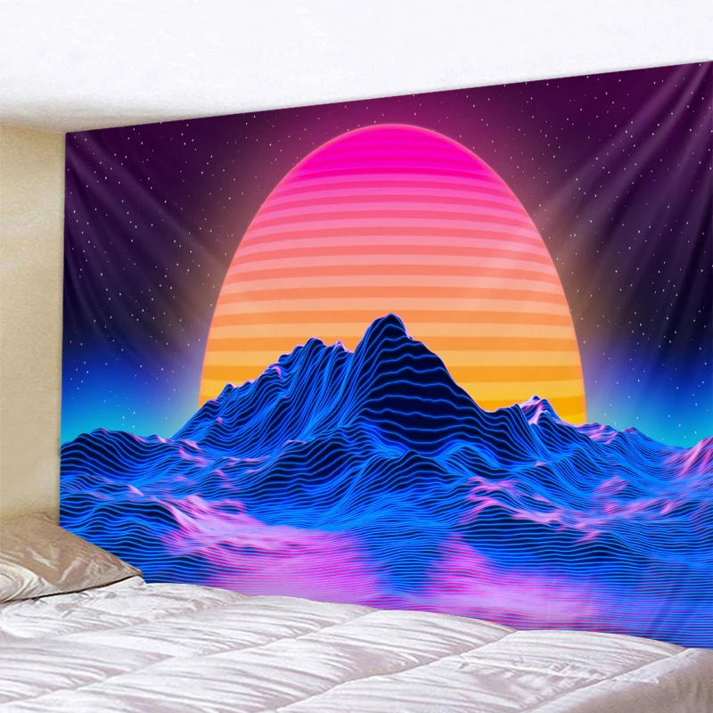 Гобелен с изображением звездного неба богемный настенный гобелен принтом