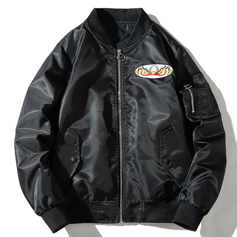 Мужская куртка-бомбер в китайском стиле с вышивкой | одежда