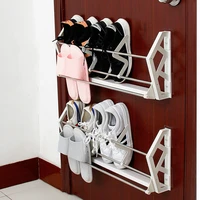 iron shoes rack simple bathroom shoe rack home wall hanging door rear shelf free install bedroom shoe storage home furniture