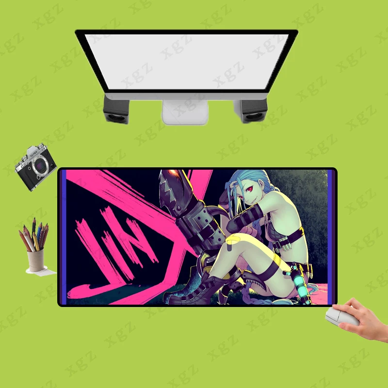 

Игровой коврик для мыши XGZ с аниме для мальчиков, игровые аксессуары, большой Настольный коврик для клавиатуры с фиксируемой кромкой, игрово...