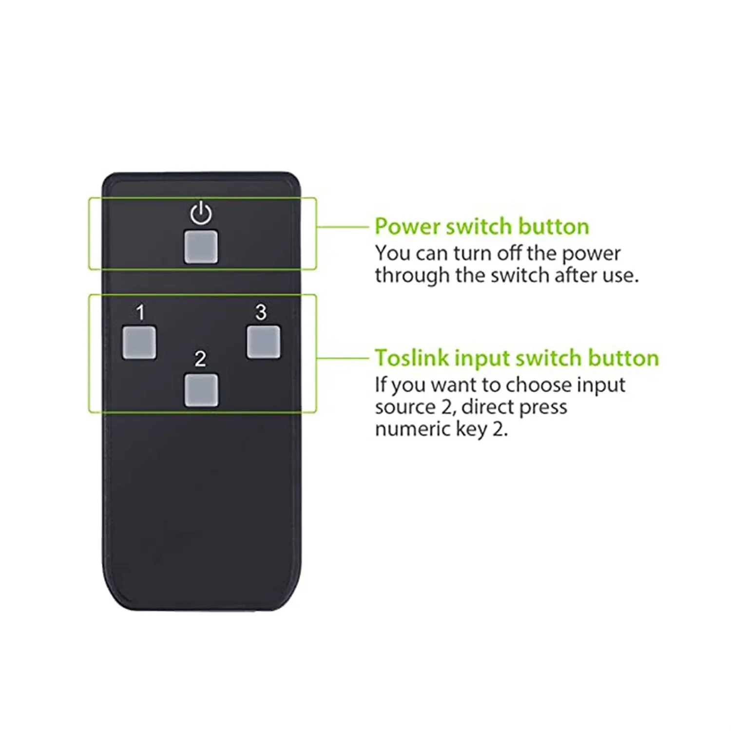 Оптический 2 Cut 1 SPDIF / TosLink Цифровой оптический аудио коммутатор пульт