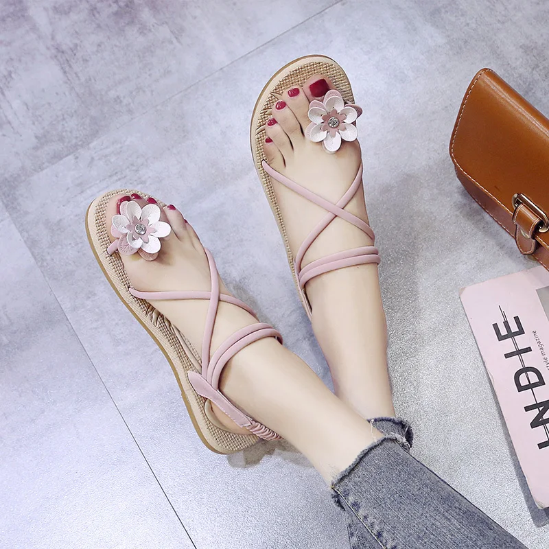 Женские босоножки сезон лето Высокий каблук Новинка 2019 года женская обувь с