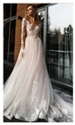 Женское свадебное платье It's yiiya, белое кружевное платье до пола с V-образным вырезом на лето 2021