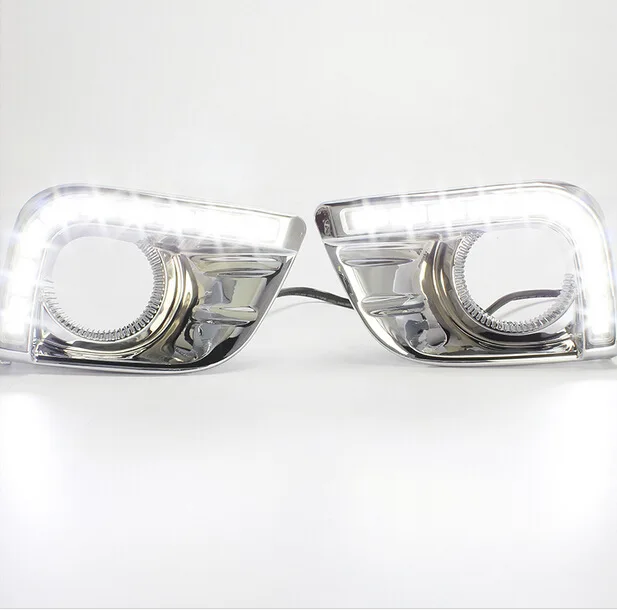 Дневные ходовые огни противотуманные светодиодсветодиодный дневные для Toyota Prado