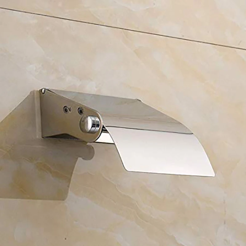 Современный покрытый серебром держатель в туалет коробка ткань для ванной ролл