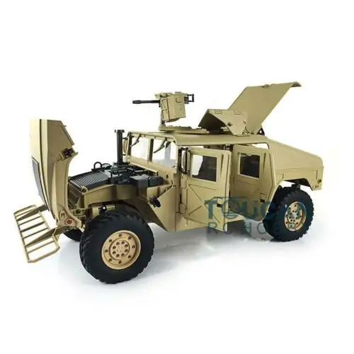 HG 1/10 масштаб 4*4 Hummer военный автомобиль P408 гоночный Радиоуправляемый с ESC моторный