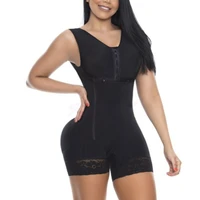 womens the front hooks full comfortable compression lace faja full body shaper bodysuit max tummy control with bra