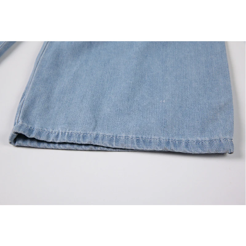 

Summer Vintage Denim Jumpsuit 2021 Female With Belt Square Collar Casual Jeans Fashion Short-Sleeved Loose Pants Jumpsuit Ladies