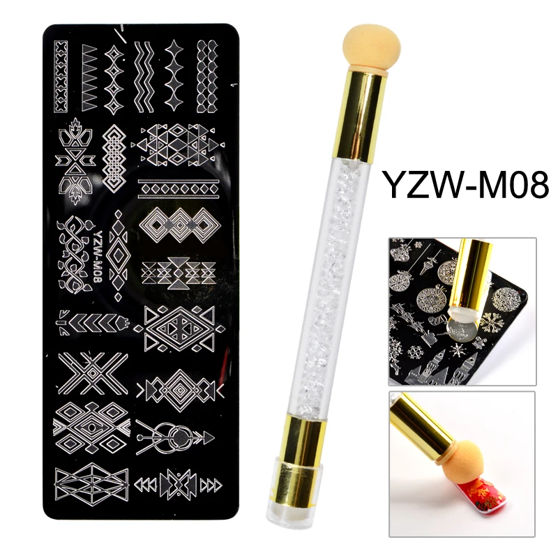 1 компл. Пластины для стемпинга ногтей Бабочка Снежинка кружева дизайн штамп