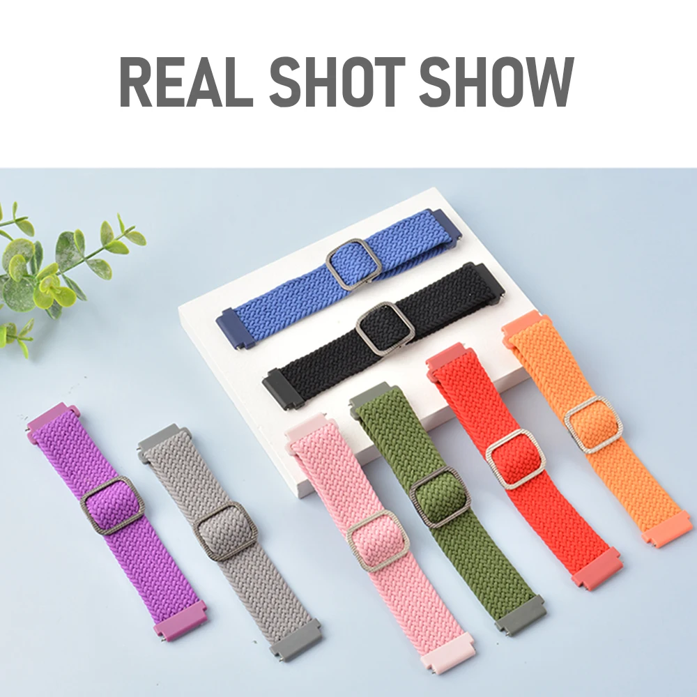 20 22mm Nylon Band for HONOR Magic 2 42mm 46mm Watch Elastic Adjustable Wrist Strap for Honor ES GS Pro Stratos Watch Watchband