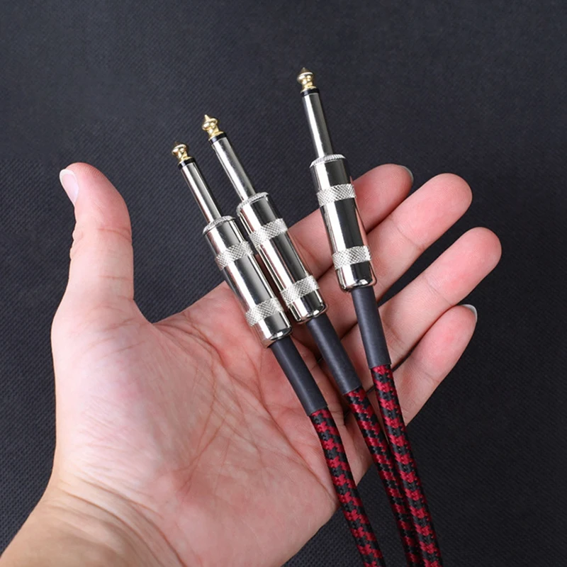 

Guitar Audio Cable Connecting Line Electric Guitar Bass Piano Keyboard Drum Instrument Noise Reduction Shield Guitar