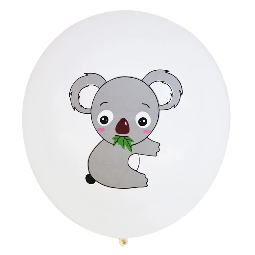 

12inch Jungle Animal Latex Balloons Happy Birthday Balloon Decoration Inflatable Ball Wedding Ballons Baby Shower Party Supplie