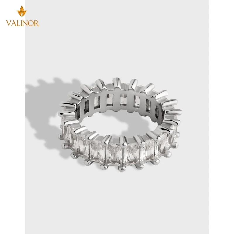 

С защитой от холодного ветра, простой кусковой сахар кольцо женское кольцо 925 пробы серебро DLGB010