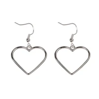 new fashion love heart shape dangle earrings for women jewelry personality gift