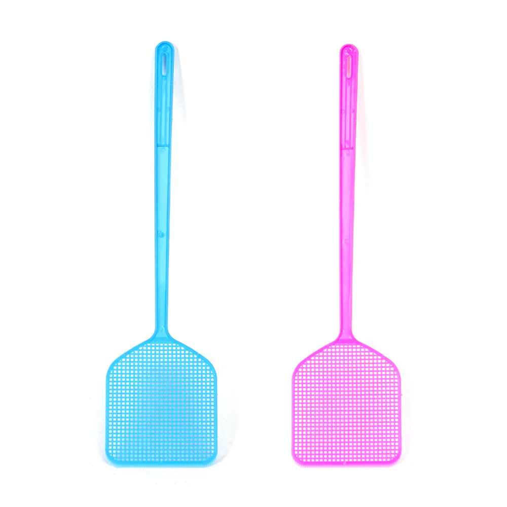 

2pcs Fly Swatter Manual Swat Mosquito with Long Handle (Random Color)